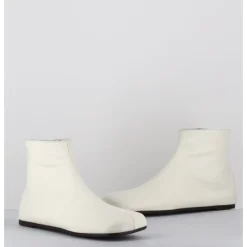 Discount ANTONIO BARBATO Boos plates minimalistes en cuir cassé - AB1655 MADRAS AVORIO BLANC