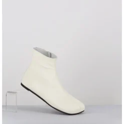 Discount ANTONIO BARBATO Boos plates minimalistes en cuir cassé - AB1655 MADRAS AVORIO BLANC