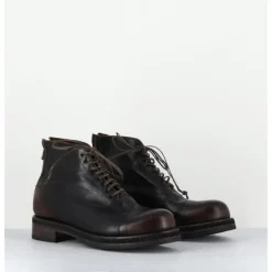 Sale SHOTO Boots à lacets en cuir vieilli - 50848 NEVADA WASHED MARRON