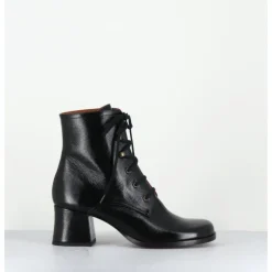 Clearance CHIE MIHARA Boots à lacets en cuir petit talon rétro - TAMUJO DUNPACK NEGRO NOIR