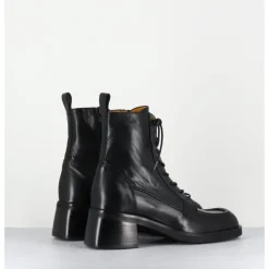 Hot MARA BINI Boots à lacets en cuir souple - W232693 GUANTO NERO NOIR