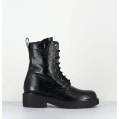 Sale GARRICE LAB Boots à lacets esprit rangers en cuir - VETARE MORODER NERO NOIR
