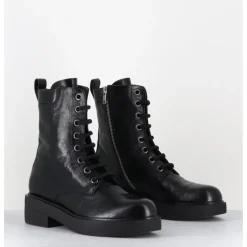 Sale GARRICE LAB Boots à lacets esprit rangers en cuir - VETARE MORODER NERO NOIR