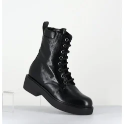Sale GARRICE LAB Boots à lacets esprit rangers en cuir - VETARE MORODER NERO NOIR