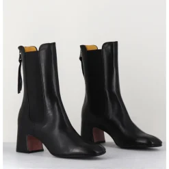 New MARA BINI Boots à élastiques en cuir souple - P900 NERO NOIR