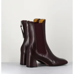 Hot MARA BINI Boots à élastiques en cuir souple x - P900 RUBINO BORDEAU