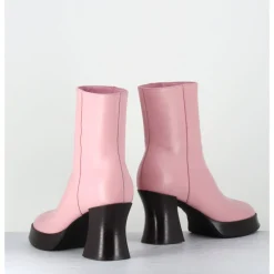 Discount GARRICE LAB Boots à plateforme en cuir talon rétro marron - BLAU NAPPA ROSA ROSE