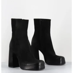 Clearance GARRICE LAB Boots à plateforme en cuir gras - KATHY GOMMA NERO NOIR