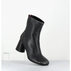 New HALMANERA Boots à talon haut en cuir usé - ADA13 NIGER SHADE NOIR