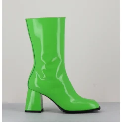 Discount GARRICE LAB Boots à talon 70s en cuir vernis pomme - YA2240 VERDE VERT