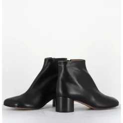 Hot MM6 MAISON MARGIELA Boots anatomiques en cuir petit talon - S59WU0234 T8013 NOIR