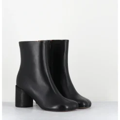 Sale MM6 MAISON MARGIELA Boots anatomiques en cuir - S59WU0235 T8013 NOIR