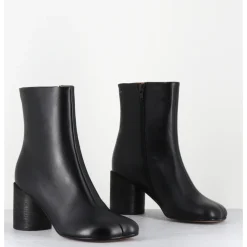 Sale MM6 MAISON MARGIELA Boots anatomiques en cuir - S59WU0235 T8013 NOIR