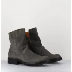 Discount FIORENTINI+BAKER Boots biker plates en daim gris - ELF-22 LAVAGNA BOOTS TAUPE