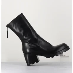 Best ELENA IACHI Boots bikers en cuir à bout carré - E3015 NERO NOIR