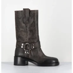 Best STRATEGIA Boots bikers nubuck vieilli - A5607H24 SHANTI FANGO MARRON