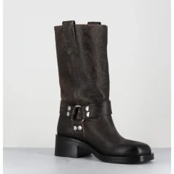 Best STRATEGIA Boots bikers nubuck vieilli - A5607H24 SHANTI FANGO MARRON