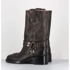 Best STRATEGIA Boots bikers nubuck vieilli - A5607H24 SHANTI FANGO MARRON