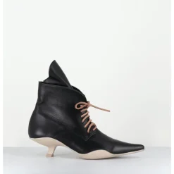 Sale SDM Boots bout pointu à lacets - MINA NAPPA NERO NOIR