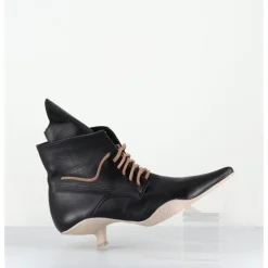 Sale SDM Boots bout pointu à lacets - MINA NAPPA NERO NOIR