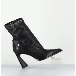Best GARRICE LAB Boots bout pointu à talon haut en cuir - VENI60 NAPPA NERO NOIR