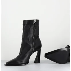 Best GARRICE LAB Boots bout pointu à talon haut en cuir - VENI60 NAPPA NERO NOIR