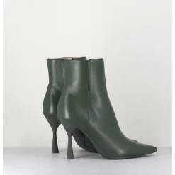 New AGL Boots bout pointu en cuir souple - DEA CAPPY VERT