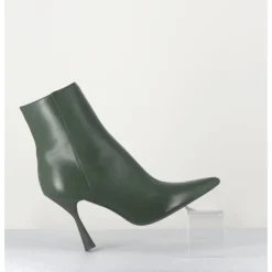 New AGL Boots bout pointu en cuir souple - DEA CAPPY VERT