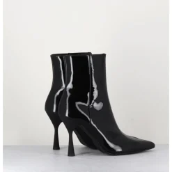 Discount AGL Boots bout pointu en cuir vernis - DEA SHINY NOIR