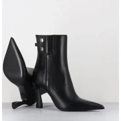 Online PREMIATA Boots bout pointu talon haut en cuir - M6836 GARDA NERO NOIR