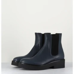 Sale GARRICE LAB Boots chelsea en cuir - PERLA BLU BLEU