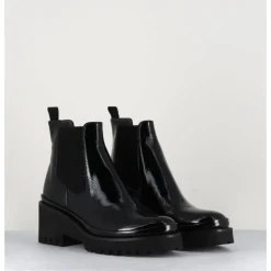 Online GARRICE LAB Boots chelsea en cuir naplak & semelle micro - BRADI NAPLAK NERO NOIR