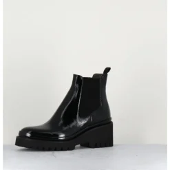 Online GARRICE LAB Boots chelsea en cuir naplak & semelle micro - BRADI NAPLAK NERO NOIR