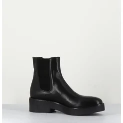 New GARRICE LAB Boots chelsea en cuir naplak - PERLA NERO NOIR