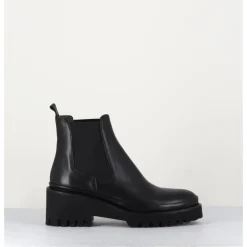 Discount GARRICE LAB Boots chelsea en cuir & semelle micro - BRADI CALF NERO NOIR