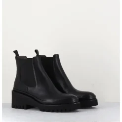 Discount GARRICE LAB Boots chelsea en cuir & semelle micro - BRADI CALF NERO NOIR