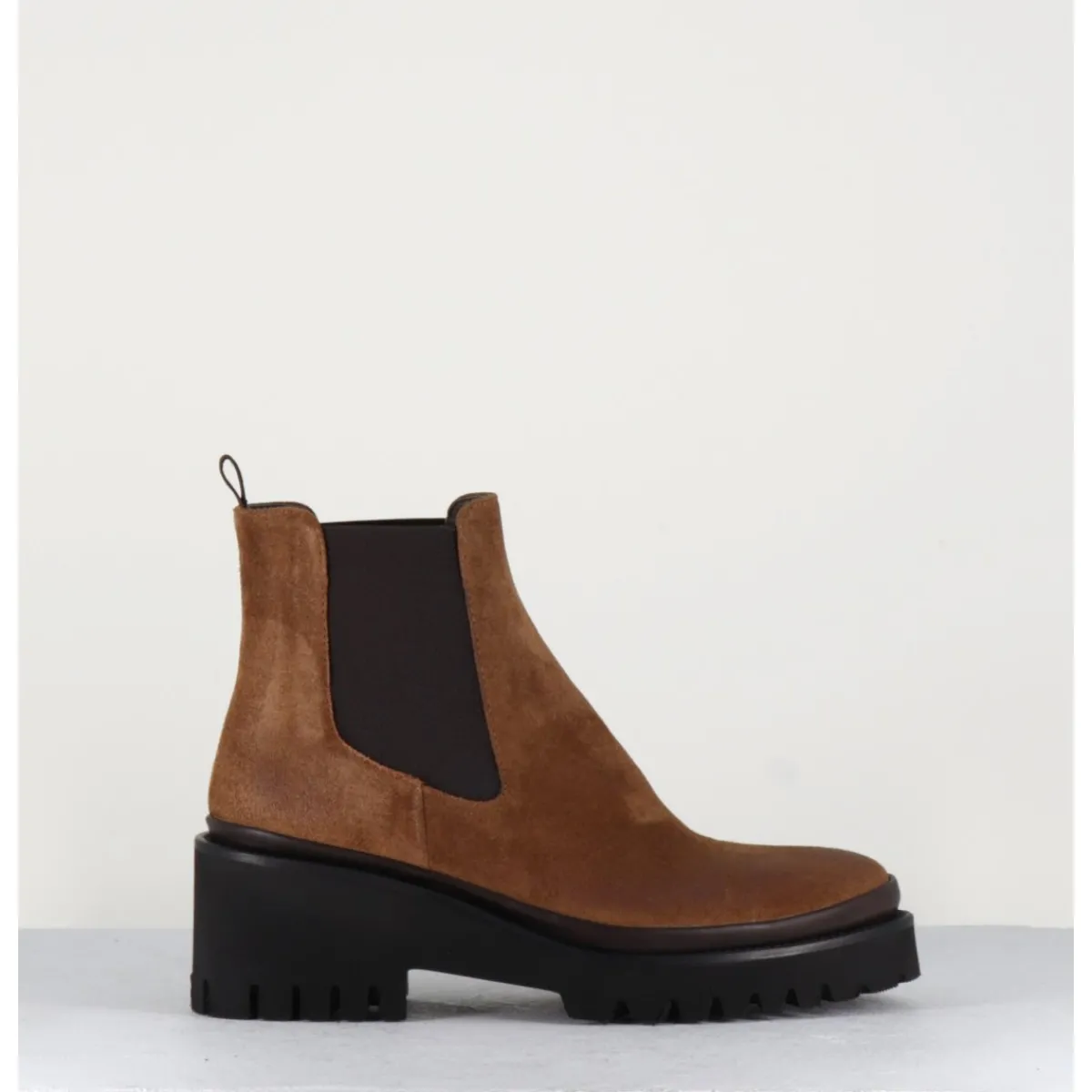 Hot GARRICE LAB Boots chelsea en daim & semelle micro - BRADI OIL CASTAGNO CAMEL