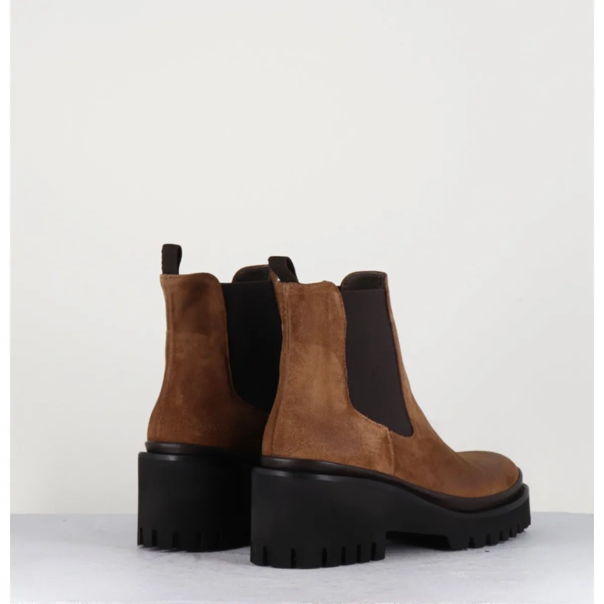 Hot GARRICE LAB Boots chelsea en daim & semelle micro - BRADI OIL CASTAGNO CAMEL