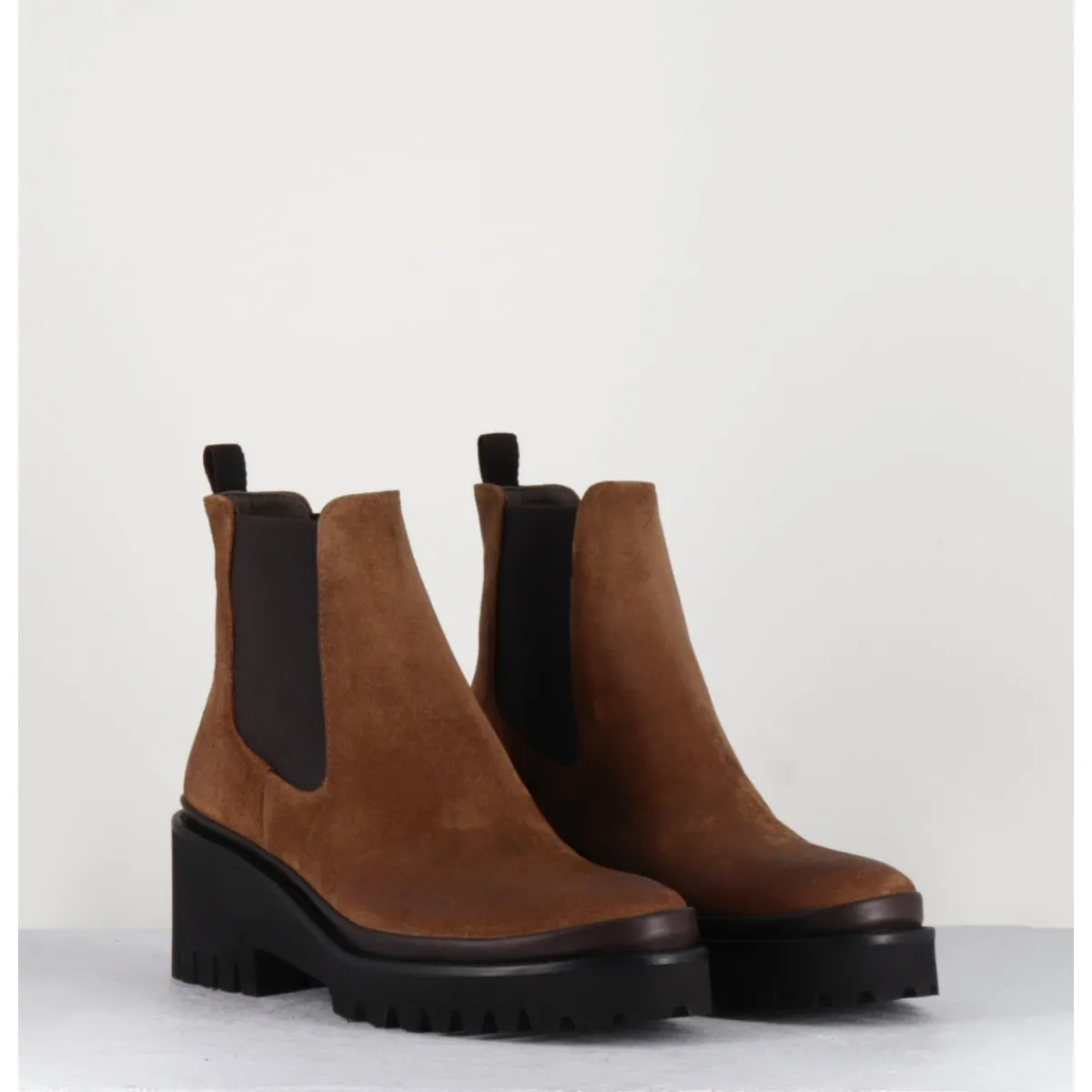 Hot GARRICE LAB Boots chelsea en daim & semelle micro - BRADI OIL CASTAGNO CAMEL