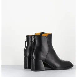 Sale MARA BINI Boots courtes en cuir souple - W230427 SETA NERO NOIR