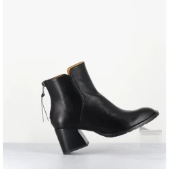 Sale MARA BINI Boots courtes en cuir souple - W230427 SETA NERO NOIR