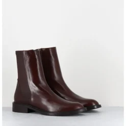 GARRICE LAB Boots en agneau plongé camel arrière stetch - GAVENE NAPPA SQUIRREL MARRON