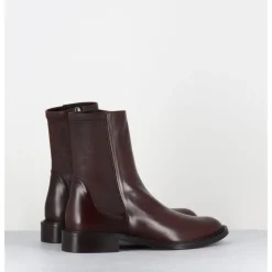 GARRICE LAB Boots en agneau plongé camel arrière stetch - GAVENE NAPPA SQUIRREL MARRON