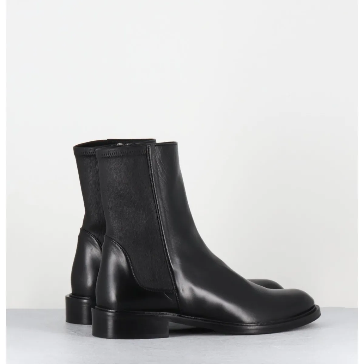 Online GARRICE LAB Boots en agneau plongé arrière stetch - GAVENE NAPPA NERO NOIR