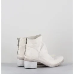 Outlet SHOTO Boots en cuir lavé ligne avant-garde - 51617 BIANCO WASHED BLANC