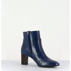 Outlet GARRICE LAB Boots en cuir bleu souple - F570 MARINE