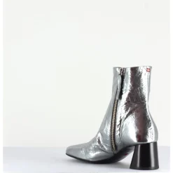 Sale HALMANERA Boots en cuir froissé métallisé - ODILE02 METAL ARGENT