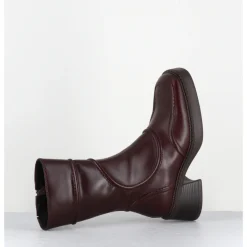 Online E8 BY MIISTA Boots en cuir avec surpiqûres 90s - MALENE NEW BROWN BOOTS MARRON