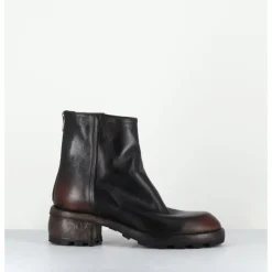 Sale SHOTO Boots en cuir effet vieilli - 51772 NEVADA WASHED MARRON