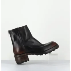 Sale SHOTO Boots en cuir effet vieilli - 51772 NEVADA WASHED MARRON